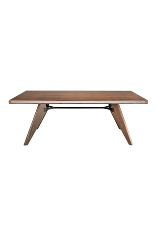 Table à manger en bois et verre - 220 x 76 x 110 cm