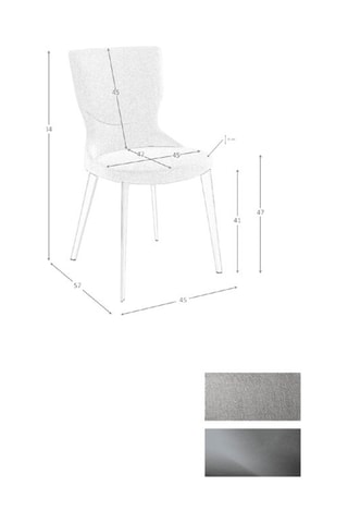 2 chaises - 45 x 84 x 57 cm