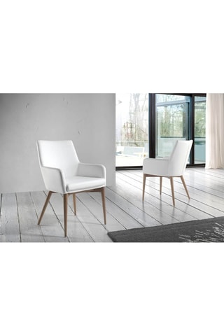 2 chaises en frêne - 57 x 64 x 88 cm