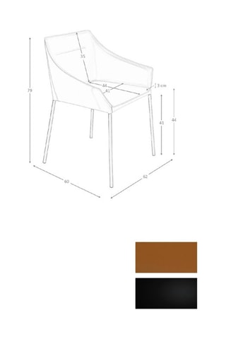 2 chaises - 47 x 50 x 80 cm