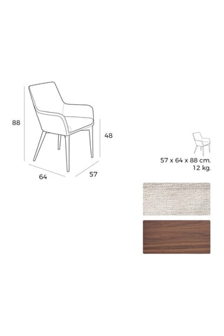 2 chaises en frêne - 57 x 88 x 64 cm