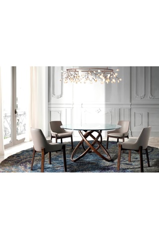 2 chaises en noyer -  59 x 60 x 80 cm