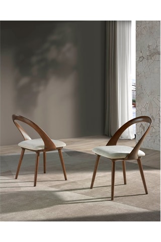 2 chaises en frêne - 53 x 59 x 78 cm