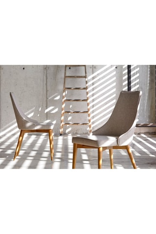 2 chaises en noyer - 50 x 60 x 91 cm