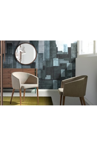 2 chaises en noyer - 59 x 56 x 78 cm