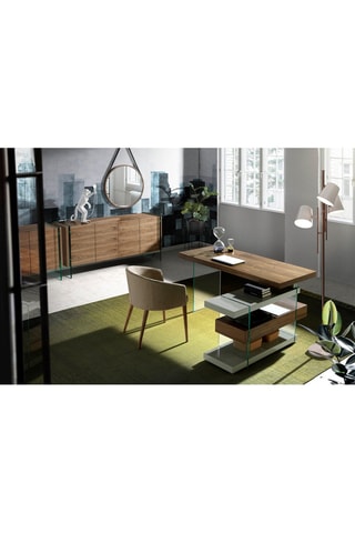 2 chaises en noyer - 59 x 56 x 78 cm