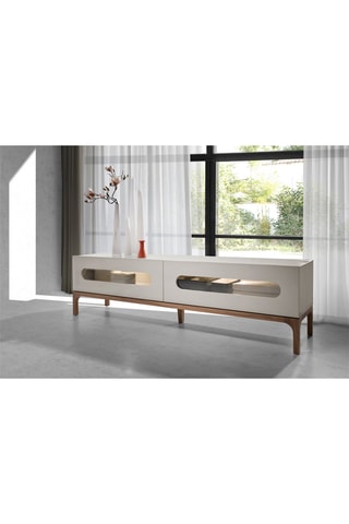 Meuble TV 2 tiroirs - 180 x 51 x 41 cm