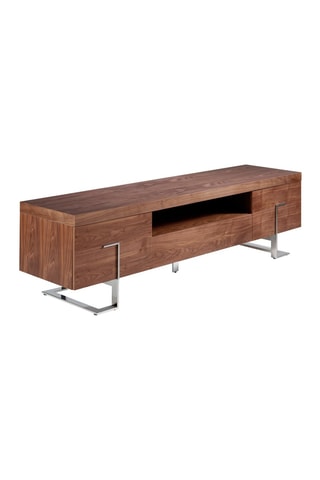 Meuble TV 2 portes en bois  -  200 x 51 x 56 cm