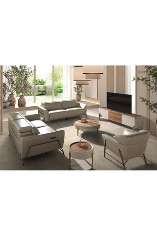Meuble TV 2 portes - 200 x 47 x 54 cm