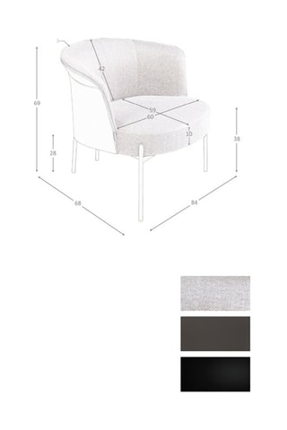 Fauteuil - Gris - Revêtement effet cuir