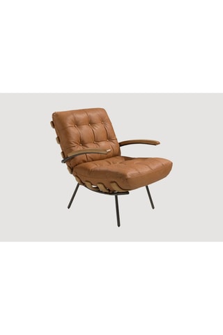 Fauteuil en cuir - Marron