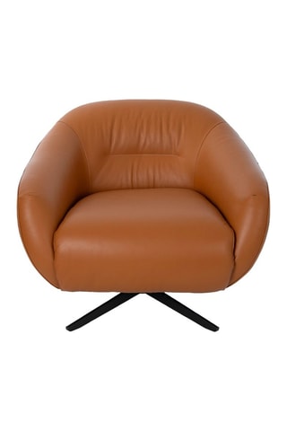 Fauteuil en cuir - Marron