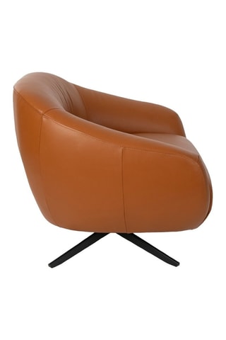 Fauteuil en cuir - Marron