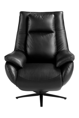 Fauteuil en cuir  - Noir