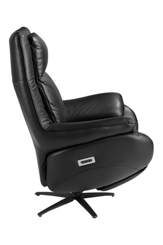 Fauteuil en cuir  - Noir