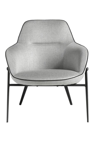 Fauteuil -  Gris et noir - Tissu