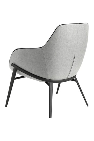 Fauteuil -  Gris et noir - Tissu