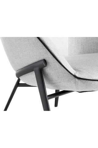 Fauteuil -  Gris et noir - Tissu
