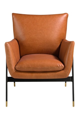 Fauteuil en cuir - Marron
