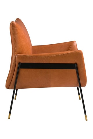 Fauteuil en cuir - Marron