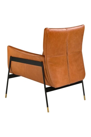 Fauteuil en cuir - Marron