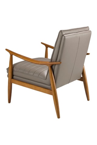 Fauteuil en cuir - Gris