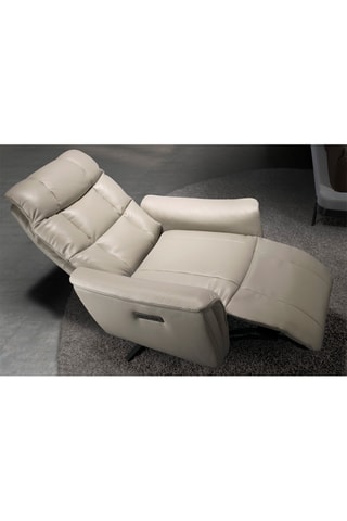 Fauteuil en cuir - Crème