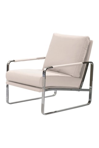 Fauteuil - Blanc - Revêtement effet cuir