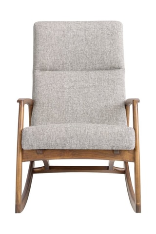 Fauteuil - Gris et naturel - Tissu