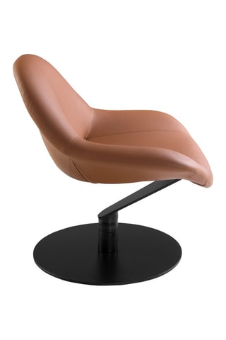 Fauteuil - Marron - Revêtement effet cuir