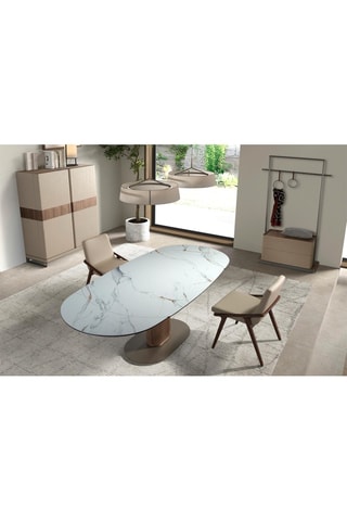 Buffet 2 portes en bois de noyer - 120 x 50 x 150 cm
