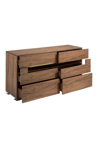 Buffet 6 tiroirs - 140 x 43 x 71 cm