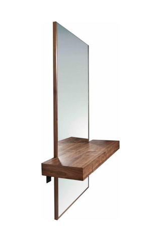 Miroir avec étagère - Naturel
