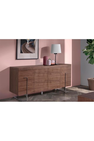 Buffet 4 portes en bois - 180 x 51 x 81 cm