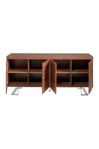 Buffet 4 portes en bois - 180 x 51 x 81 cm