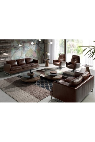 Table basse en verre - 100 x 35 x 100 cm