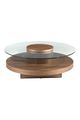 Table basse en verre - 100 x 35 x 100 cm
