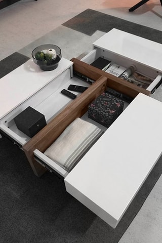 Table basse 3 tiroirs - 120 x 70 x 35 cm