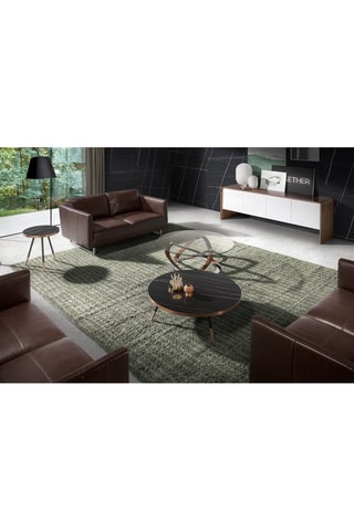 Table basse en verre - 100 x 100 x 39 cm