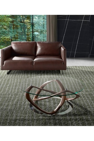 Table basse en verre - 100 x 100 x 39 cm