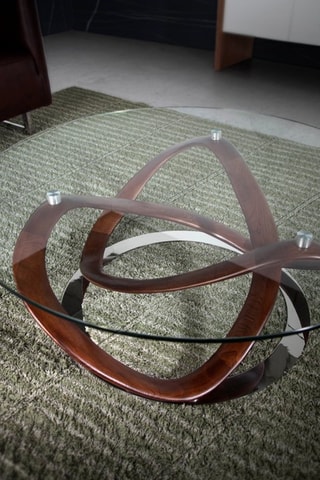 Table basse en verre - 100 x 100 x 39 cm