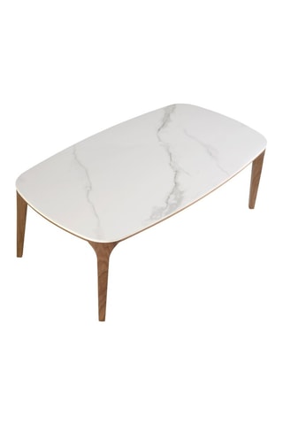 Table basse - Plateau en porcelaine - 119 x 65 x 41 cm