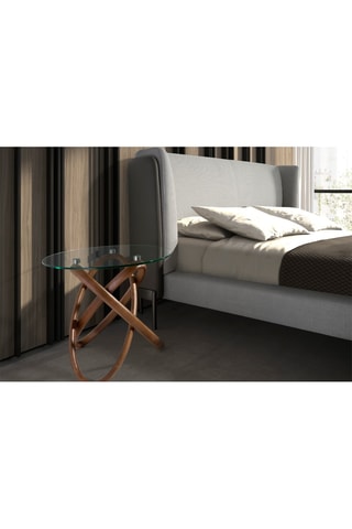 Table basse en verre  - 55 x 50 x 55 cm