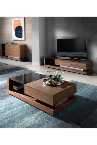 Table basse 1 tiroir en bois - 130 x 70 x 36 cm