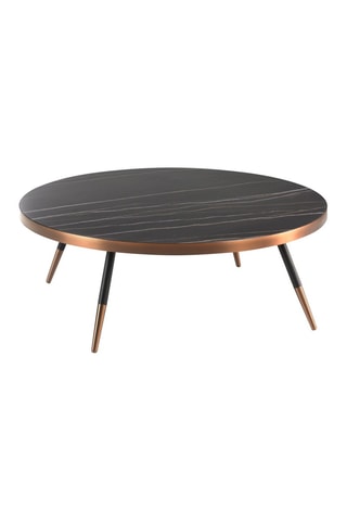 Table basse - Plateau en porcelaine - 90 x 90 x 30 cm