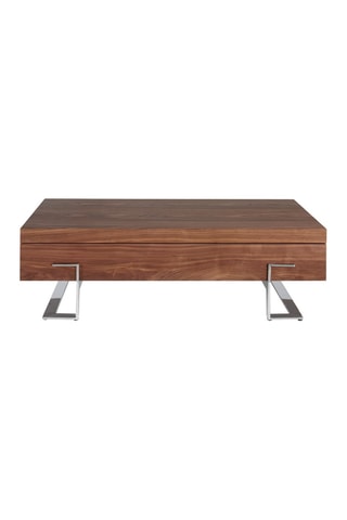 Table basse 1 tiroir - Plateau en bois - 130 x 68 x 39 cm