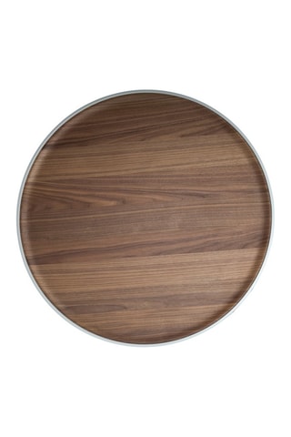 Table basse en bois de noyer - 92 x 92 x 35 cm