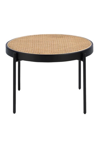 Table d'appoint - Plateau en rotin -  66 x 40 cm