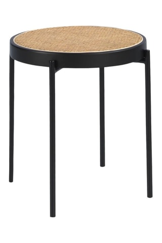 Table d'appoint - Plateau en rotin - 52 cm