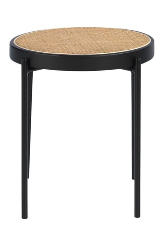 Table d'appoint - Plateau en rotin - 52 cm